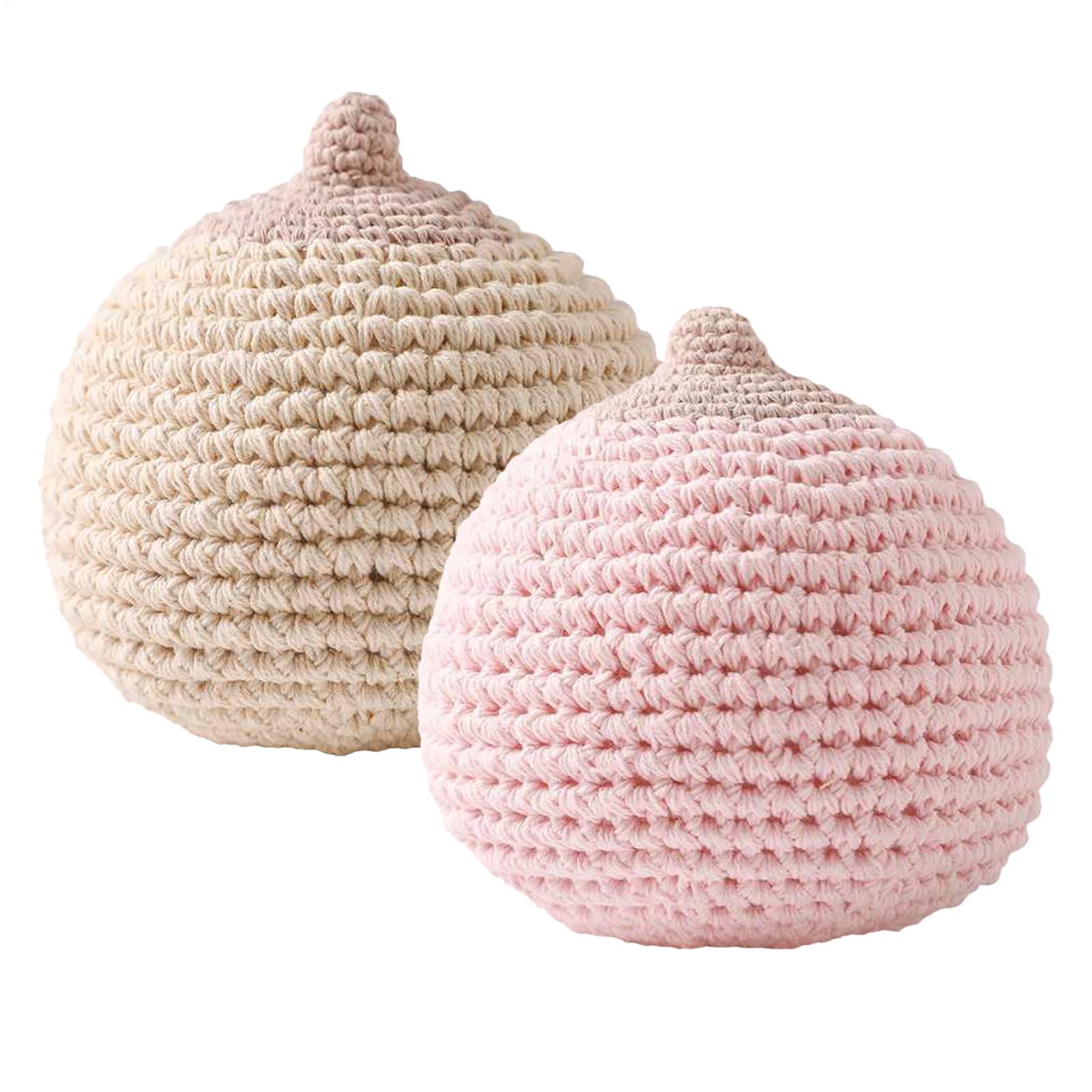 Kids Toys Home - Crochet Breasts Simulation Breasts Simulation Knitted