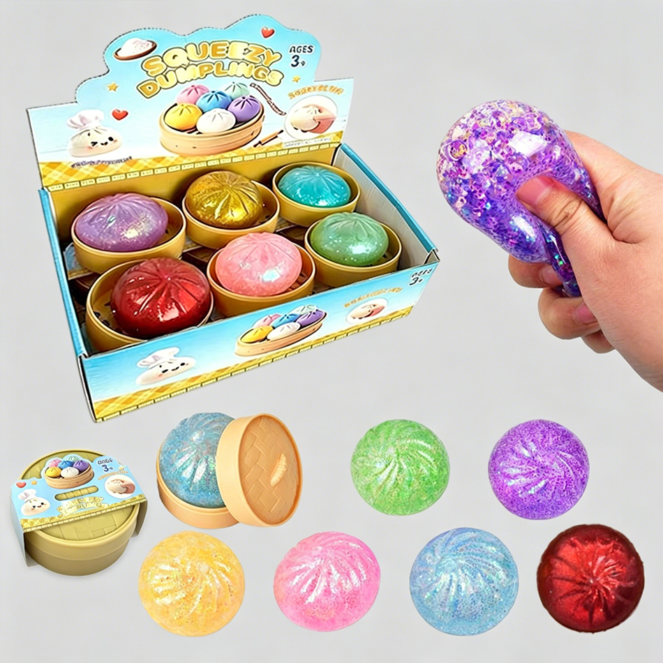 Kids Toys Home - Glitter Dumpling Squishies Blind Box Slow