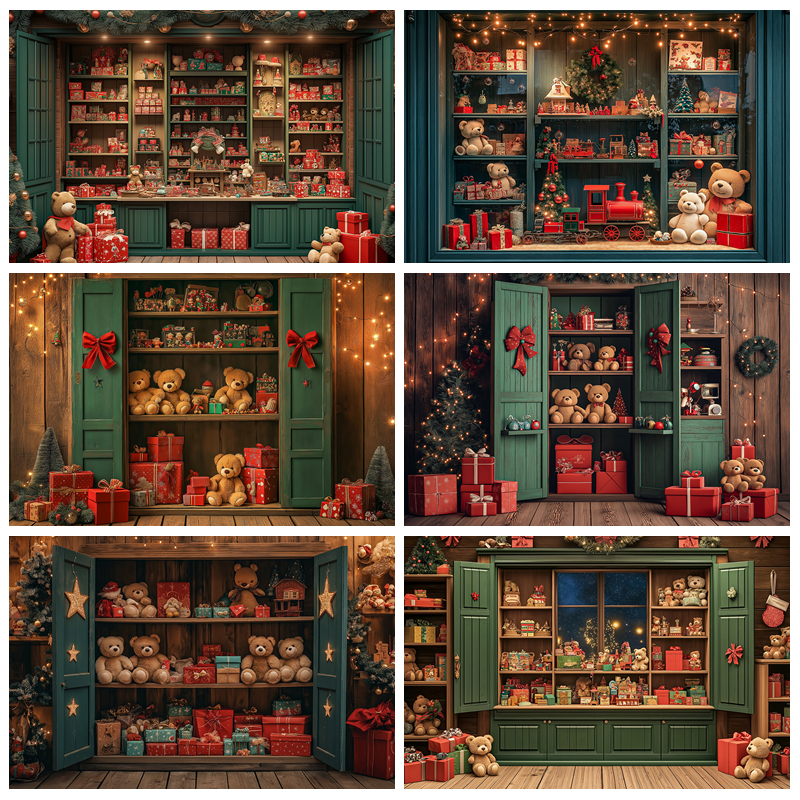 Toys Background For Kids - Christmas Toy Shop Photography Backdrop Kids