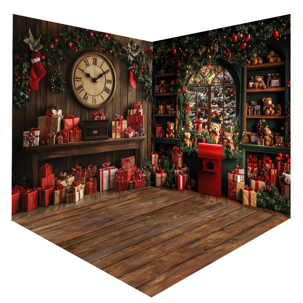 Toys Background For Kids - Christmas Gift Room Backdrops Photography Xmas