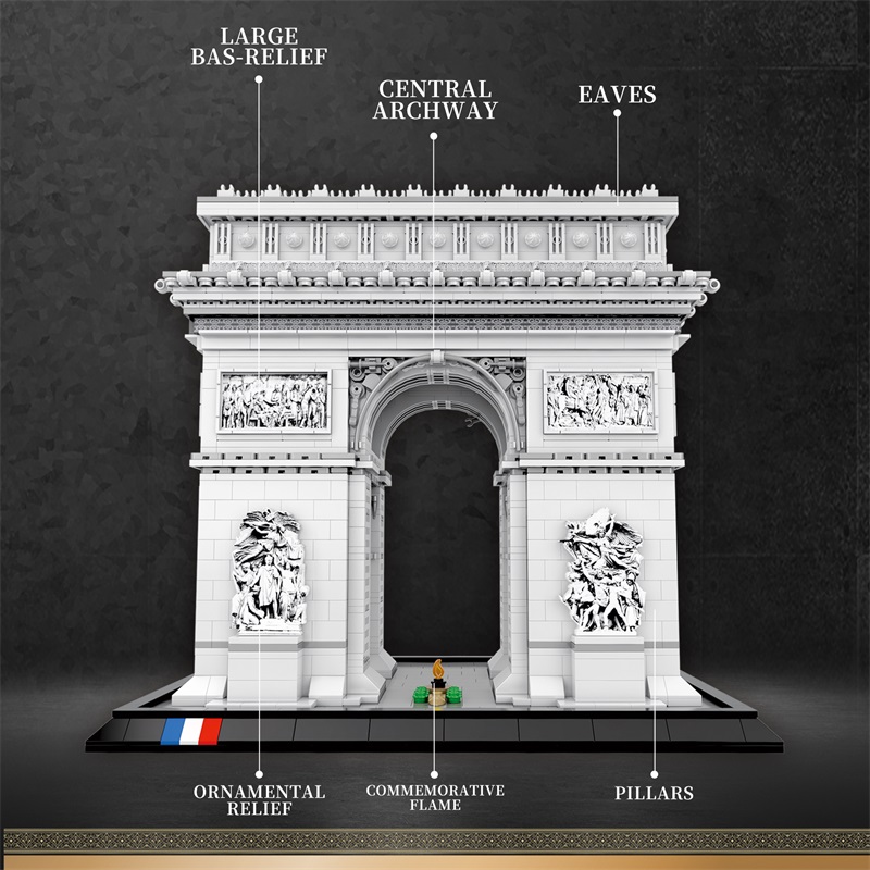 3381PCS Arc de Triomphe Model  - Kids Toys Paris recensie en prijs