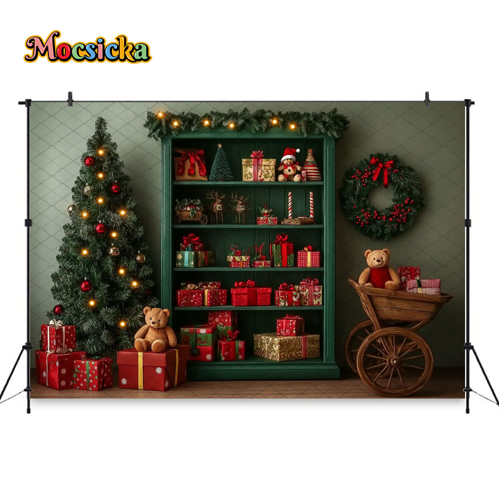 Mocsicka Green Christmas Gift  - Toys Background For Kids recensie en prijs