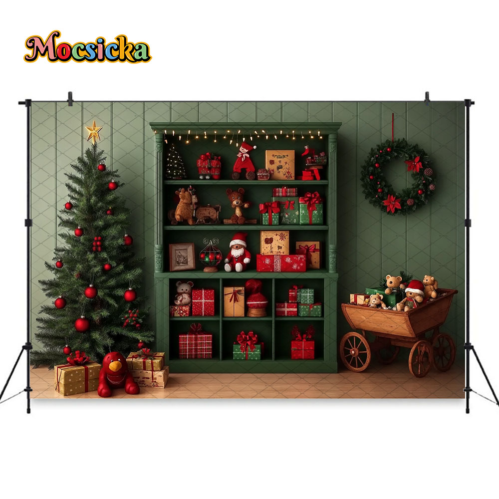 Mocsicka Green Christmas Gift  - Toys Background For Kids recensie en prijs
