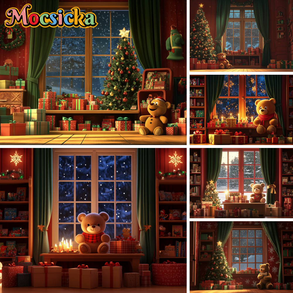 Winter Christmas Toy Store Pho - Toys Background For Kids recensie en prijs