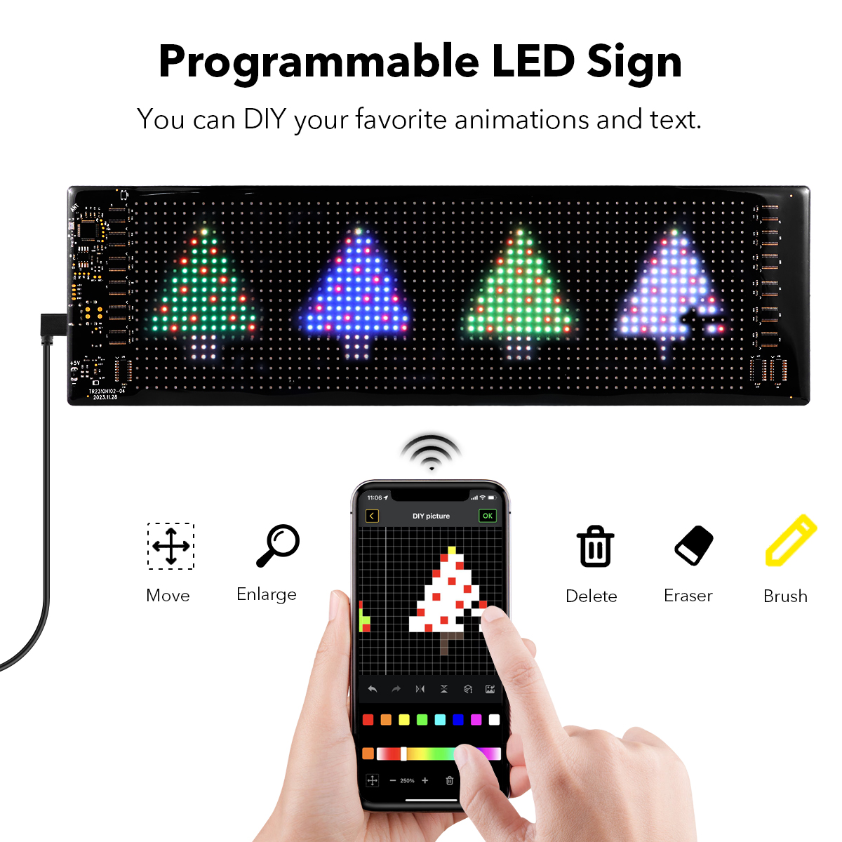 16x96 LEDs Matrix Pixel Panel, - Remote Control Car recensie en prijs