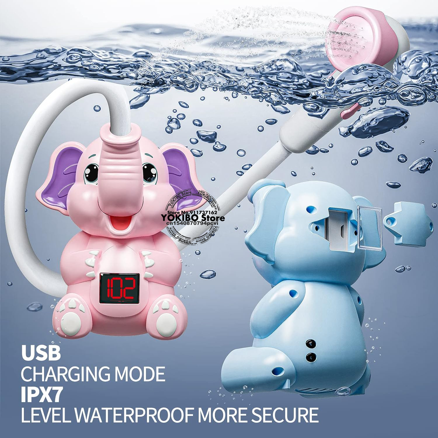 Baby Bath Toys Bath Shower wit - Kids Toys Elephant recensie en prijs