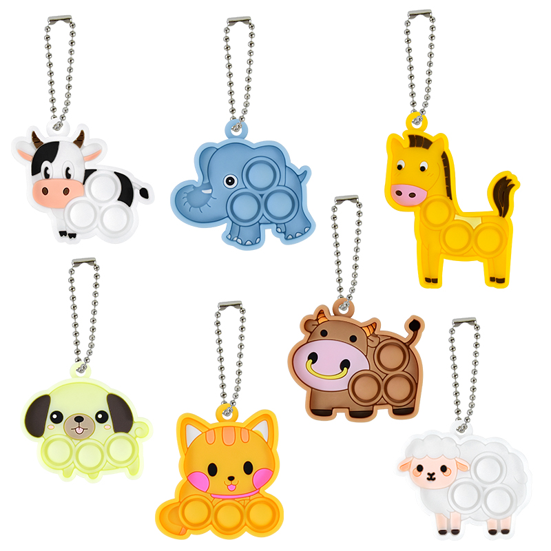 7PCS Cartoon Mini Keychain Fid - Kids Toys Elephant recensie en prijs