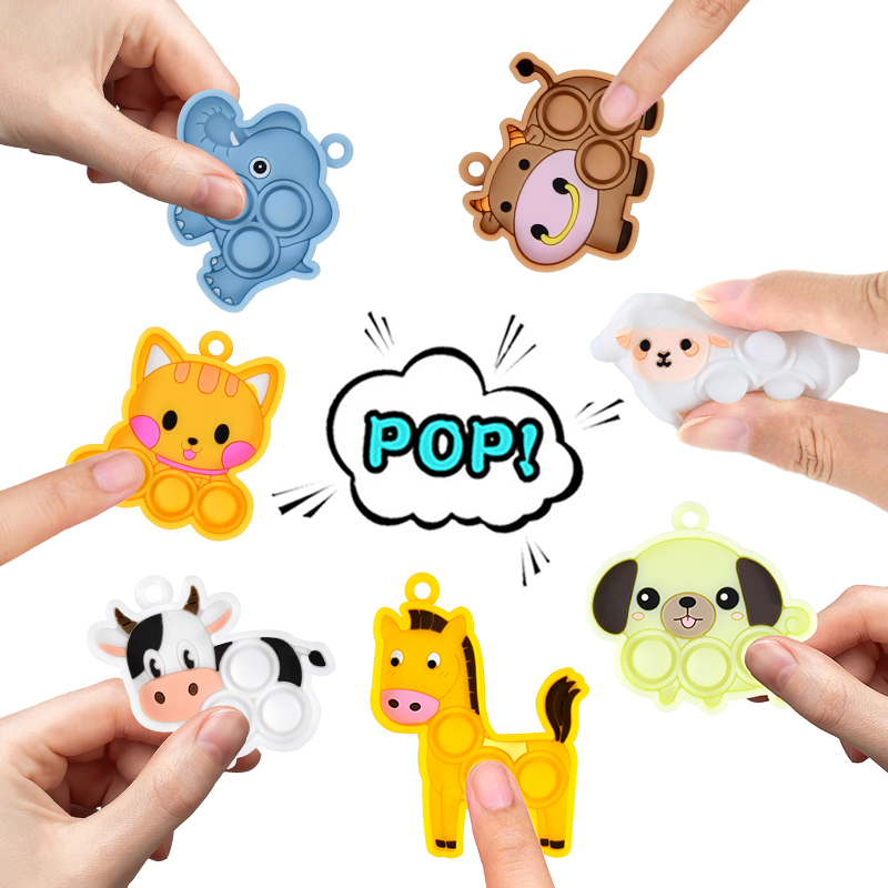 7PCS Cartoon Mini Keychain Fid - Kids Toys Elephant recensie en prijs