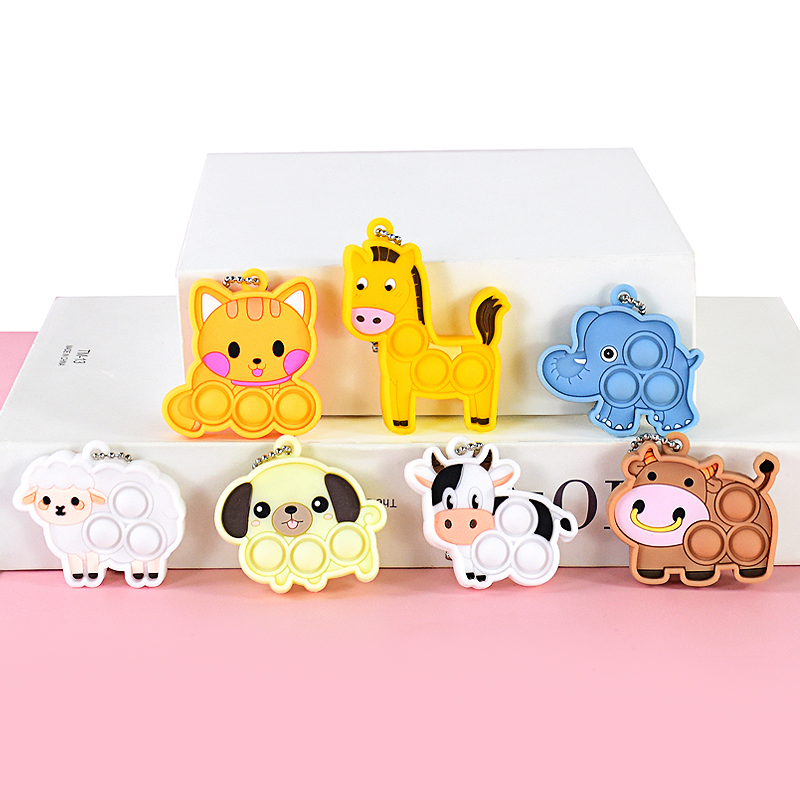 7PCS Cartoon Mini Keychain Fid - Kids Toys Elephant recensie en prijs