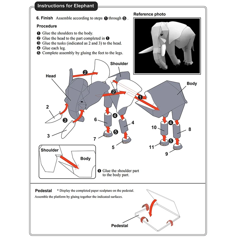 African Elephant Origami Art M - Kids Toys Elephant recensie en prijs