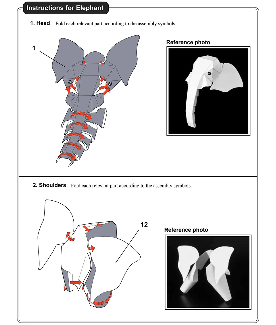 African Elephant Origami Art M - Kids Toys Elephant recensie en prijs