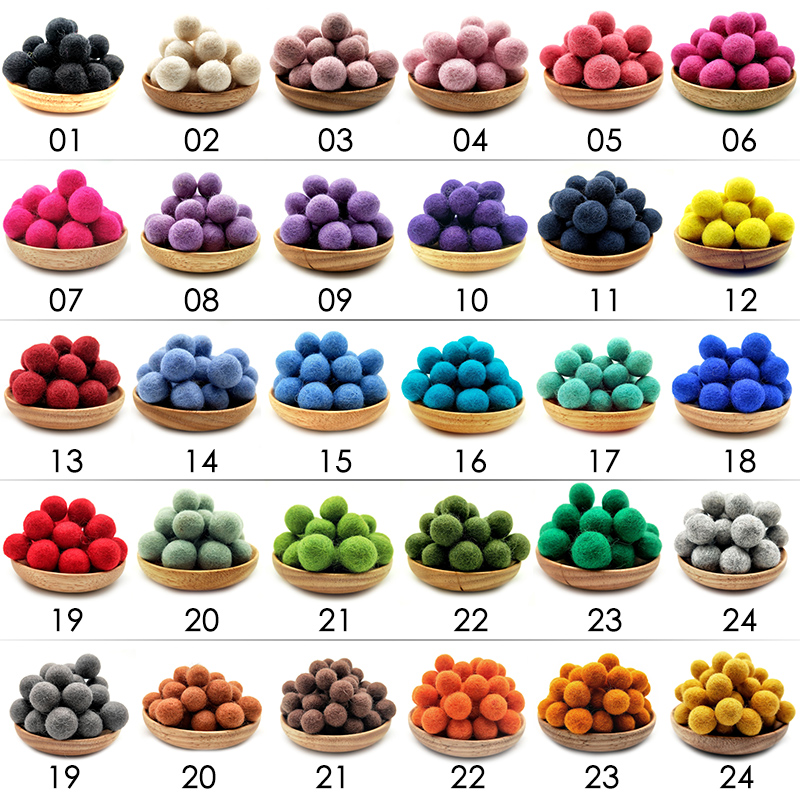 10/30pcs 2cm Wool Felt Balls R - Kids Toys In Wholesale recensie en prijs