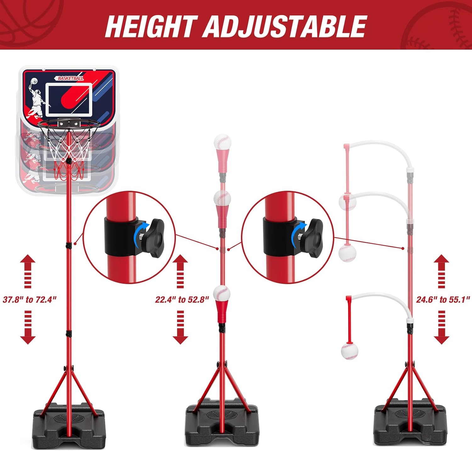 4-in-1 Kids Basketball Hoop &  - Basketball Hoop Kids Indoor recensie en prijs