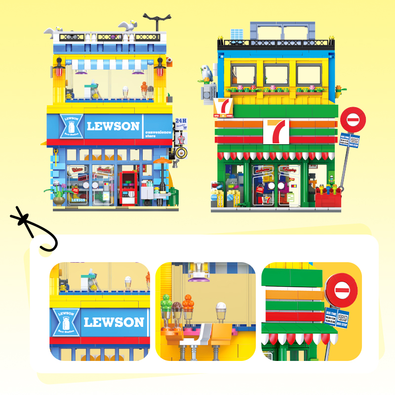 1263+PCS Street Scene Convenie - Kids Toys In Store recensie en prijs