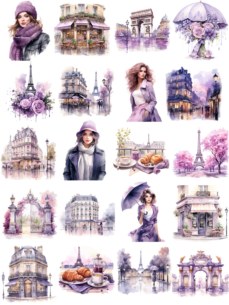 Purple Paris Stickers Crafts A - Kids Toys Paris recensie en prijs