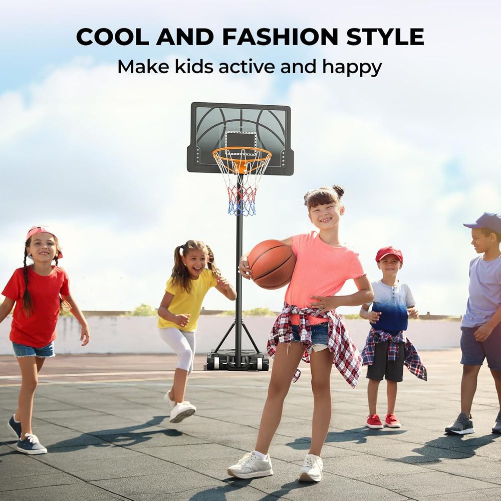 Adjustable Height Portable Bas - Basketball Hoop Kids Indoor recensie en prijs