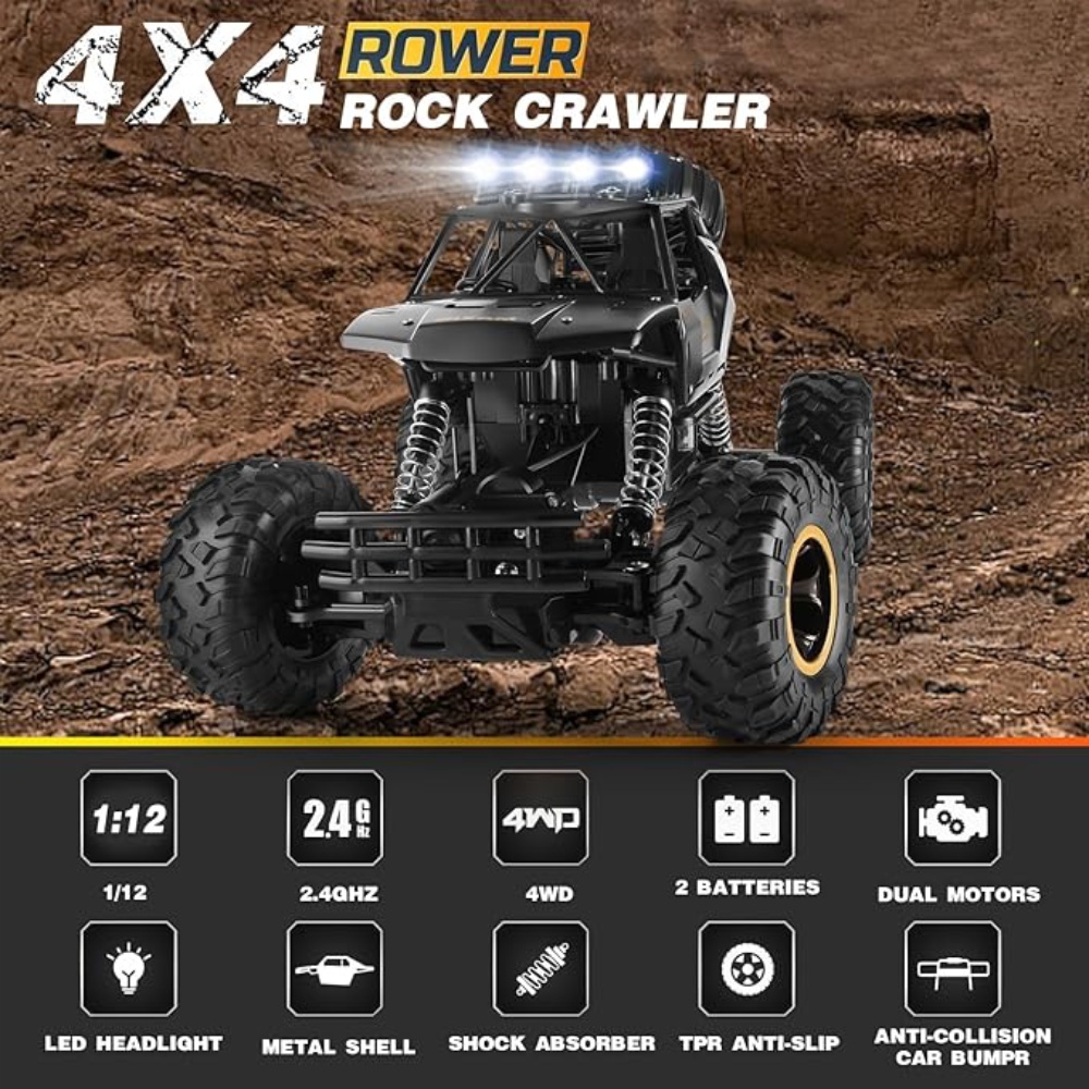 2 Batteries 1:12 Rock Crawler  - Remote Control Car recensie en prijs