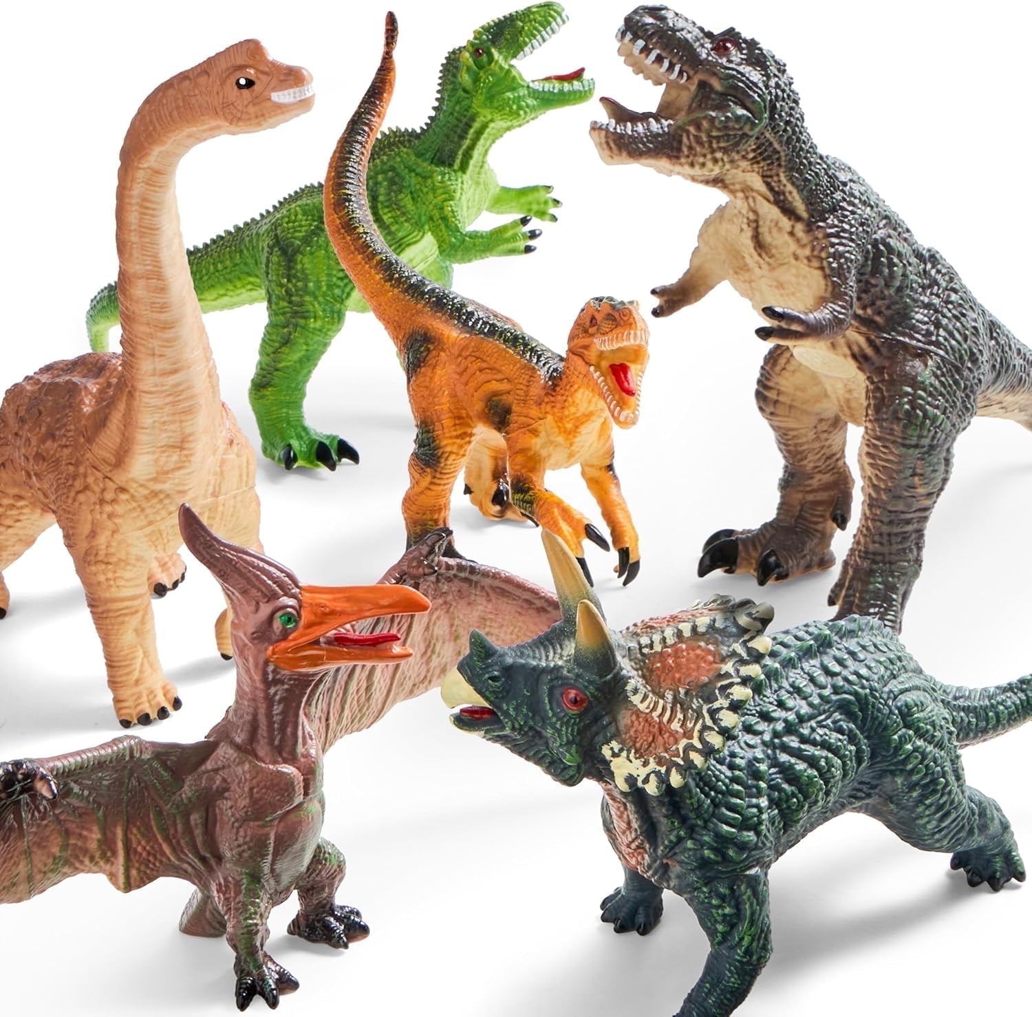 Joyfy 6 Pcs Jumbo Dinosaur Toy - Kids Toys Dinosaur recensie en prijs