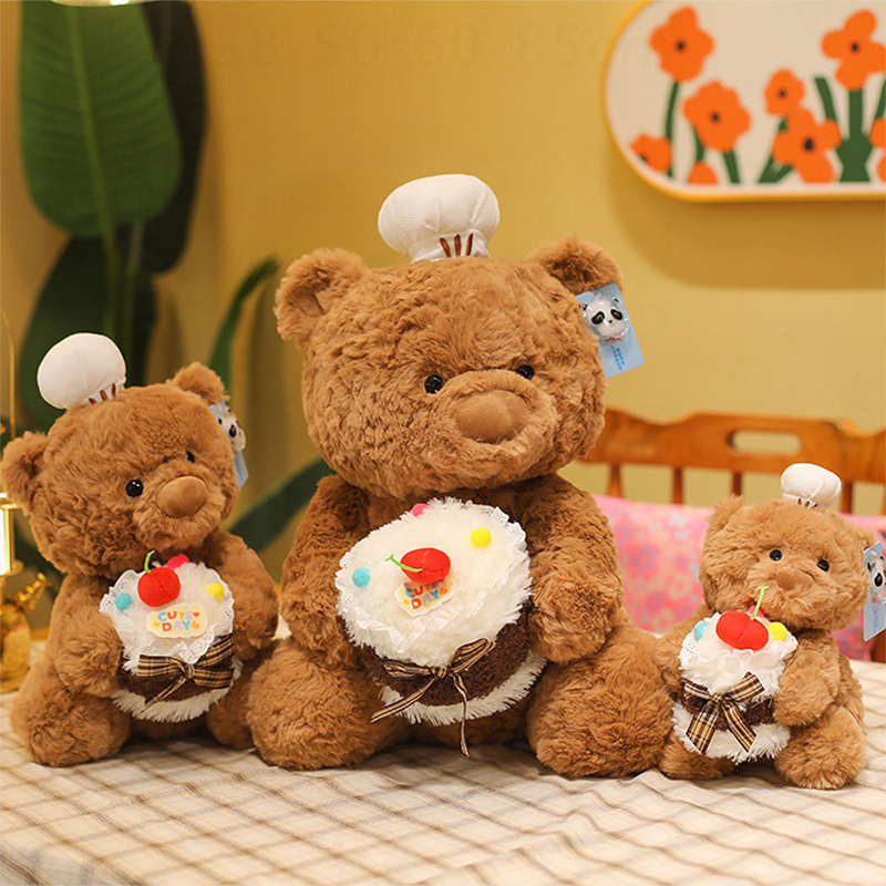 Cute Chef Cake Bear Plush Toy  - Best Kids Toys Xmas recensie en prijs